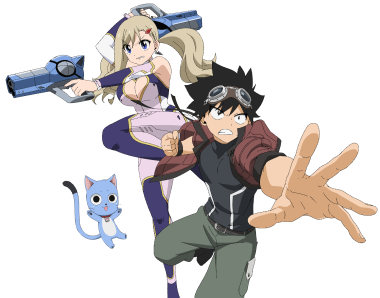 キャラクター：シキ・グランベル、レベッカ・ブルーガーデン、ハッピー